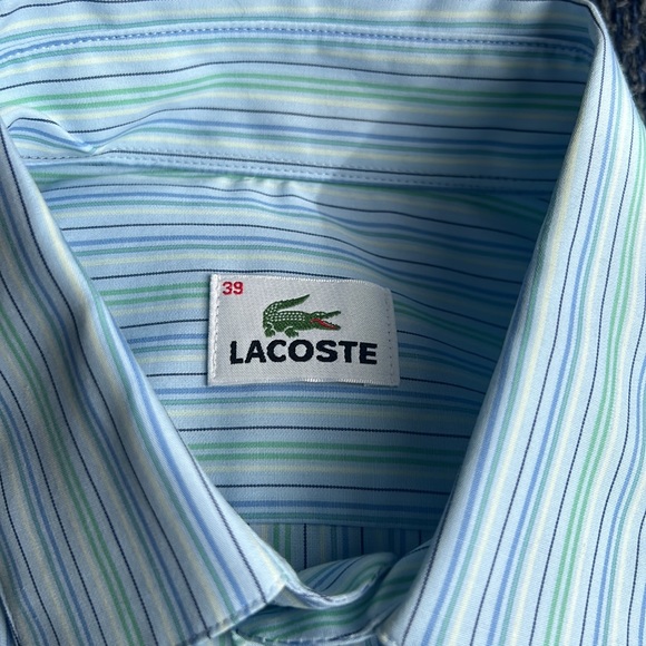Lacoste Dress Shirt Size 39 - Picture 3 of 6